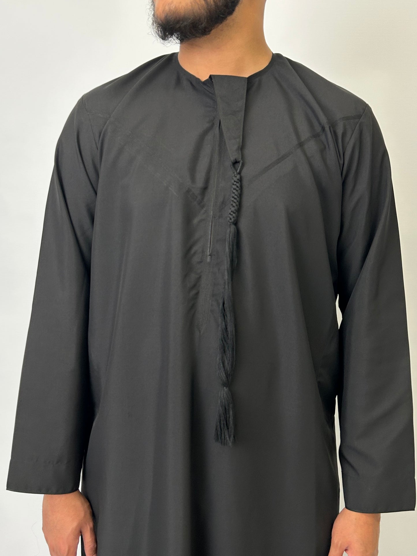 Luxus Emirati Thobe - Schwarz